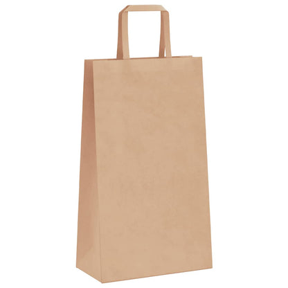 Paper Bags 50 pcs with Handles Brown 21x11x36 cm