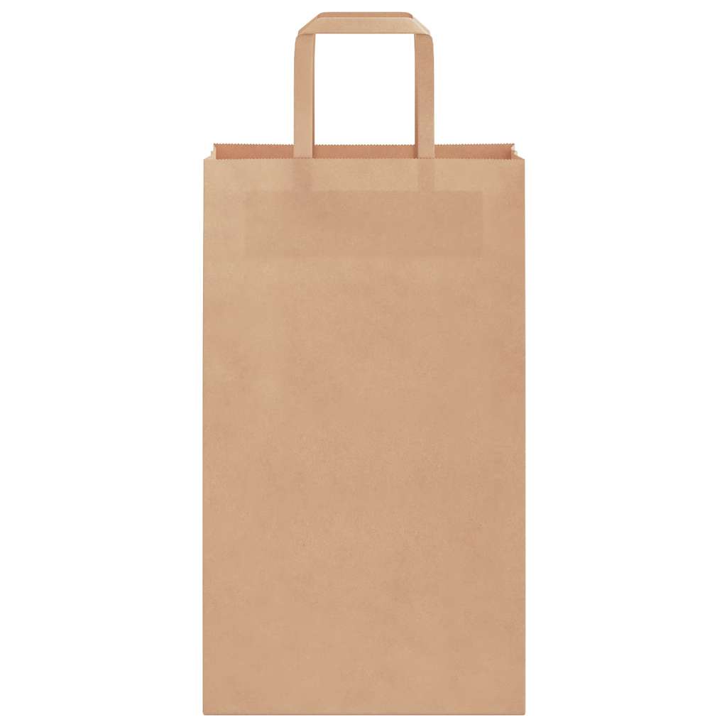 Paper Bags 50 pcs with Handles Brown 21x11x36 cm