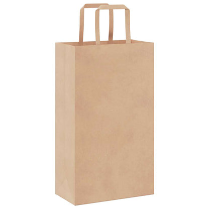 Paper Bags 50 pcs with Handles Brown 21x11x36 cm