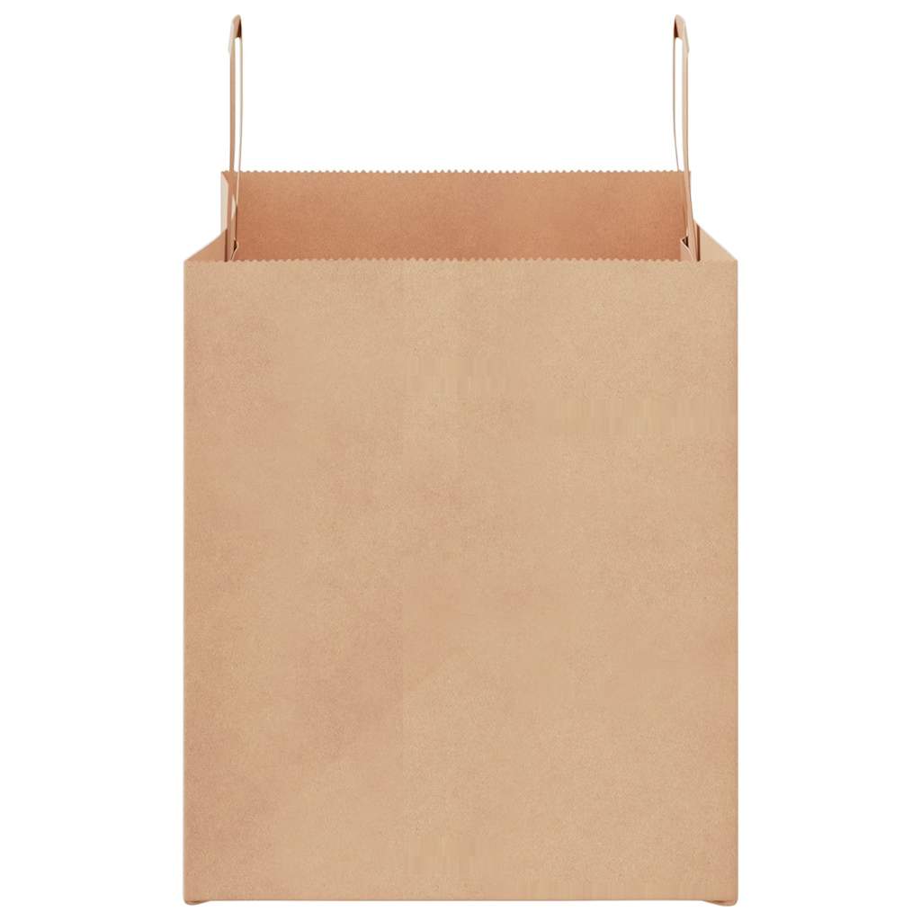 Paper Bags 250 pcs with Handles Brown 32x22x24 cm