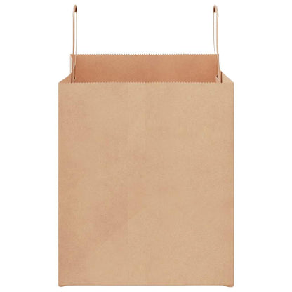 Paper Bags 250 pcs with Handles Brown 32x22x24 cm