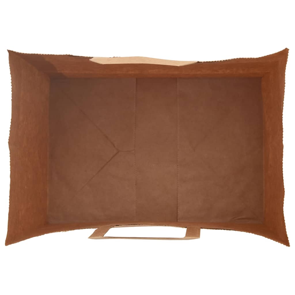 Paper Bags 250 pcs with Handles Brown 32x22x24 cm
