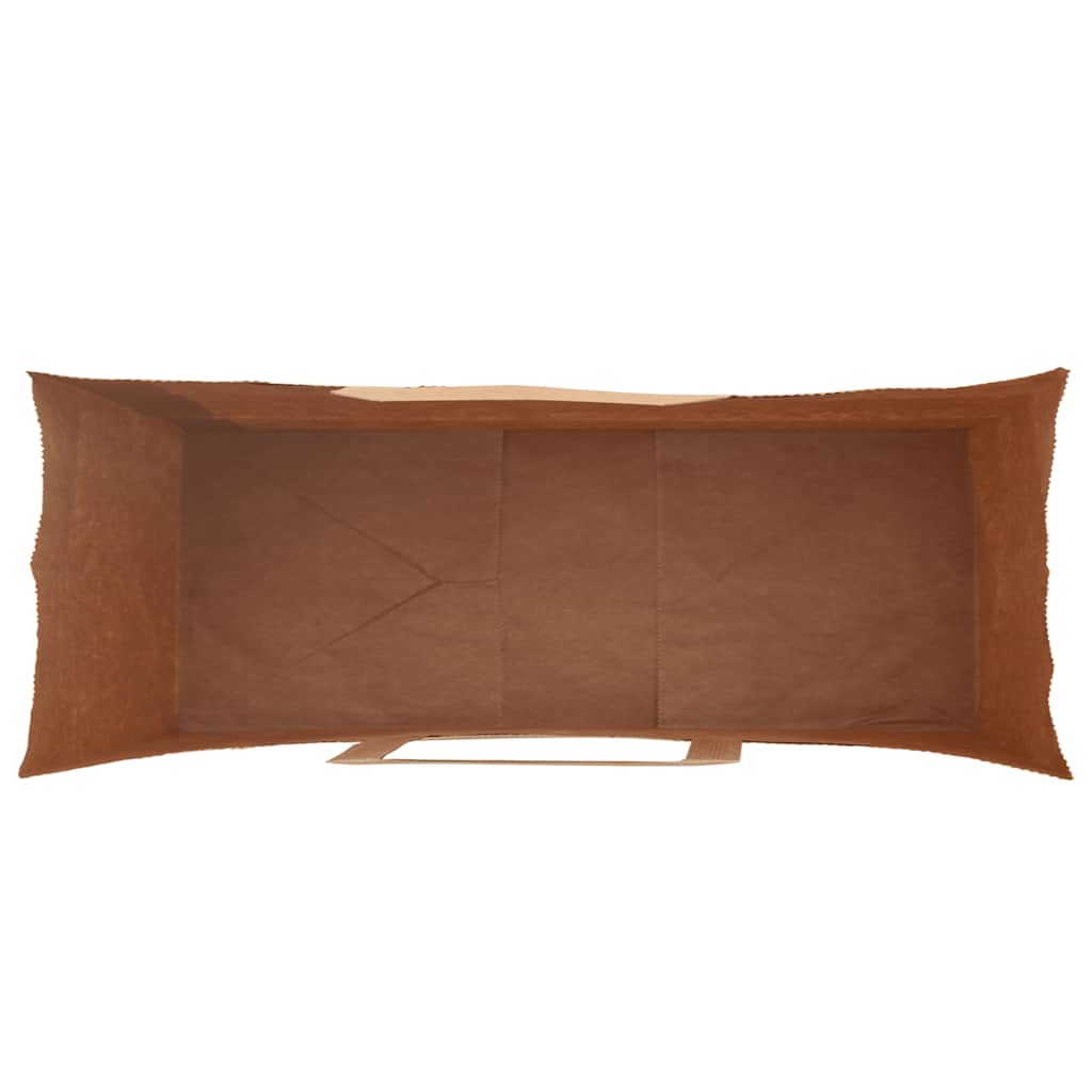 Paper Bags 250 pcs with Handles Brown 45x17x48 cm