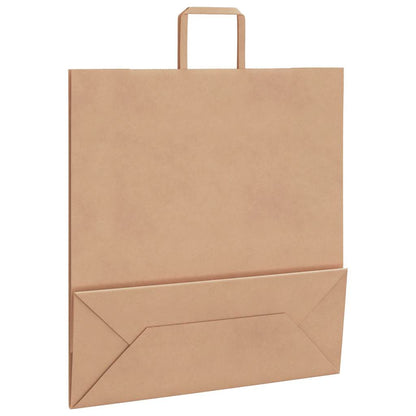 Paper Bags 250 pcs with Handles Brown 45x17x48 cm