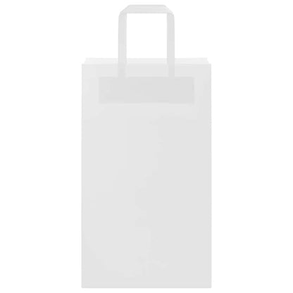 Paper Bags 50 pcs with Handles White 21x11x36 cm