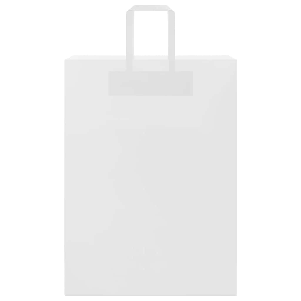 Paper Bags 50 pcs with Handles White 32x17x44 cm