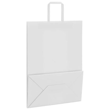 Paper Bags 50 pcs with Handles White 32x17x44 cm