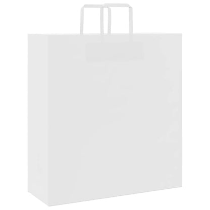 Paper Bags 250 pcs with Handles White 45x17x48 cm