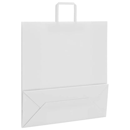 Paper Bags 250 pcs with Handles White 45x17x48 cm