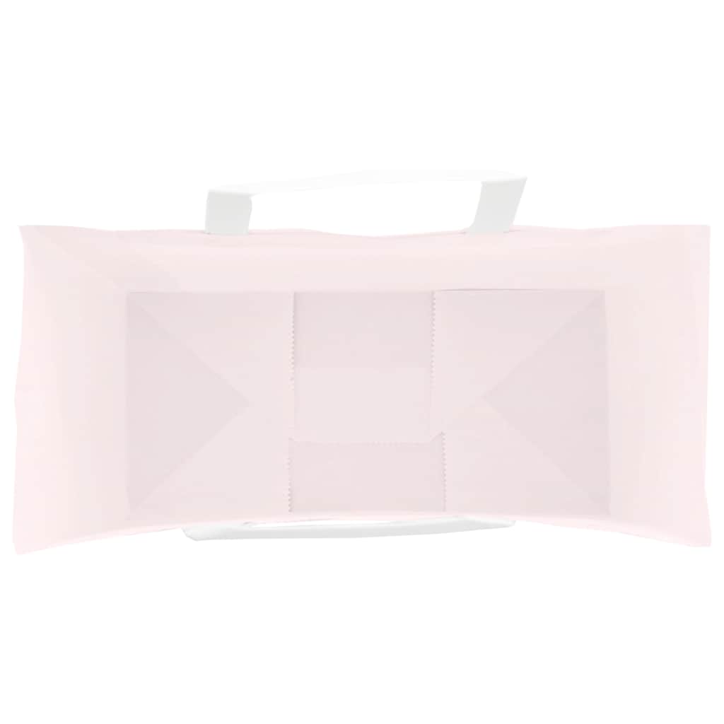 Paper Bags 50 pcs with Handles Pink 26x12x35 cm