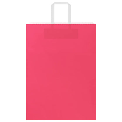 Paper Bags 50 pcs with Handles Pink 32x17x44 cm