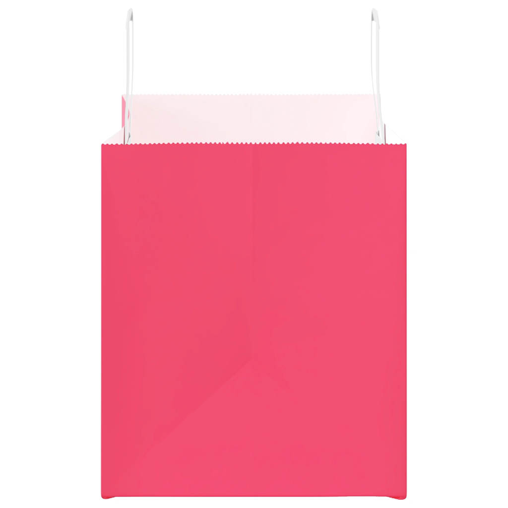 Paper Bags 50 pcs with Handles Pink 32x22x24 cm
