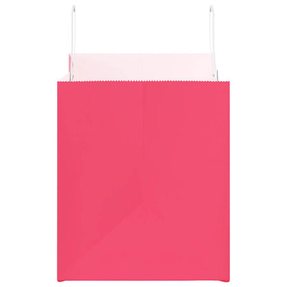 Paper Bags 50 pcs with Handles Pink 32x22x24 cm