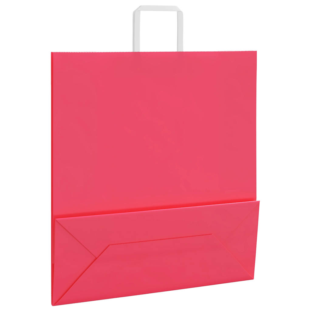 Paper Bags 50 pcs with Handles Pink 45x17x48 cm