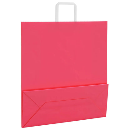 Paper Bags 50 pcs with Handles Pink 45x17x48 cm