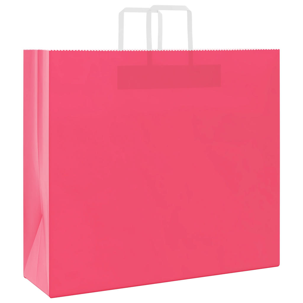 Paper Bags 50 pcs with Handles Pink 54x15x49 cm