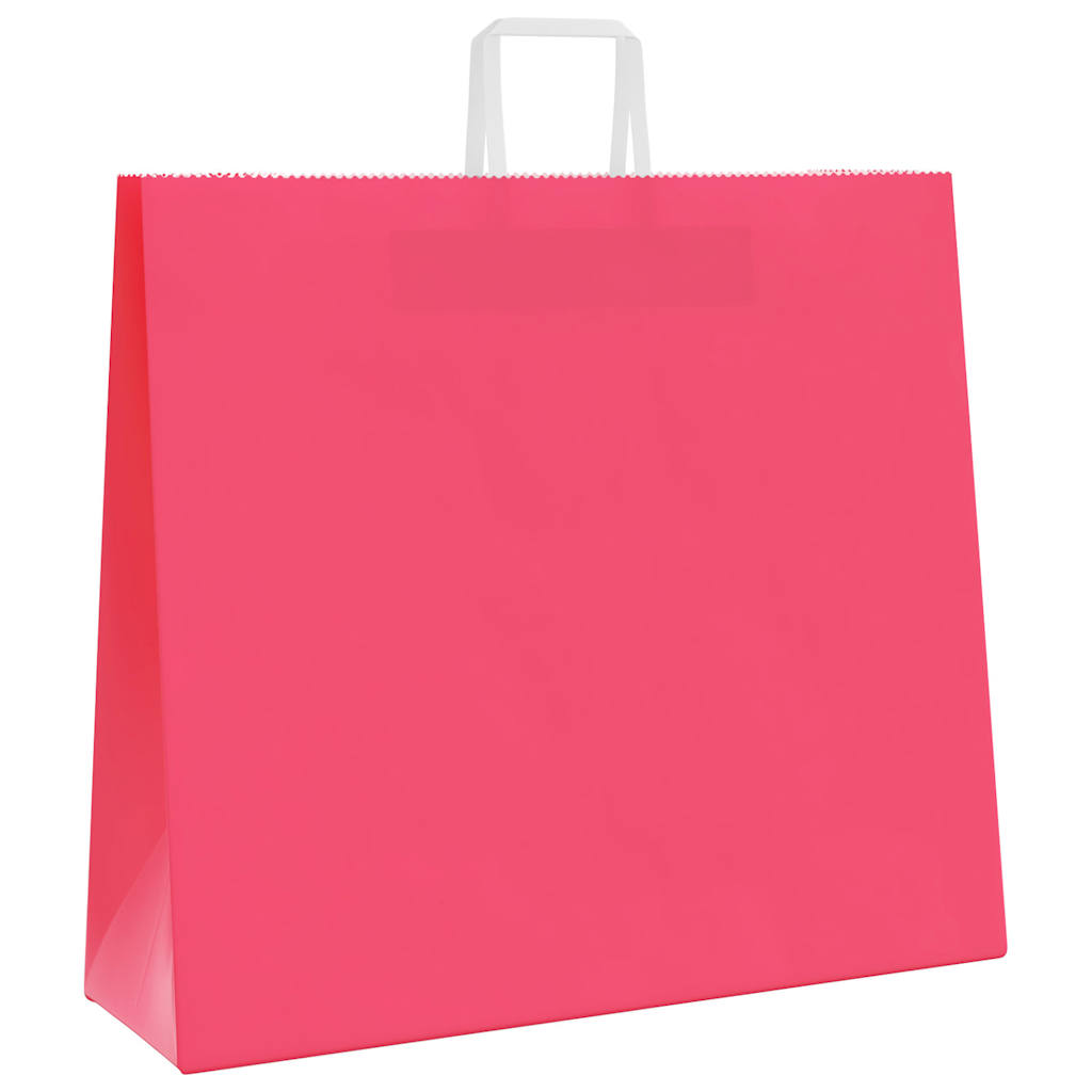 Paper Bags 50 pcs with Handles Pink 54x15x49 cm