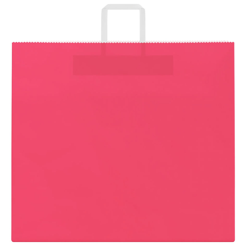 Paper Bags 50 pcs with Handles Pink 54x15x49 cm