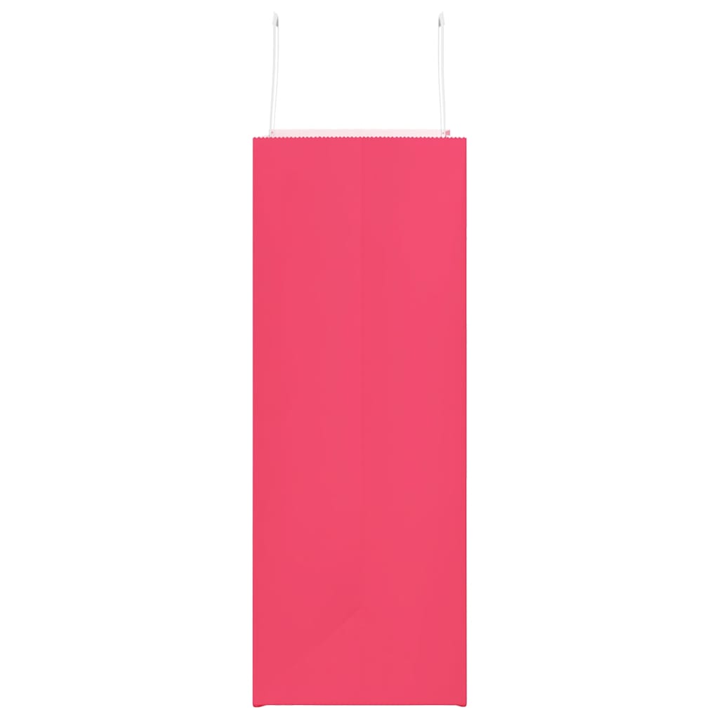 Paper Bags 250 pcs with Handles Pink 32x17x44 cm