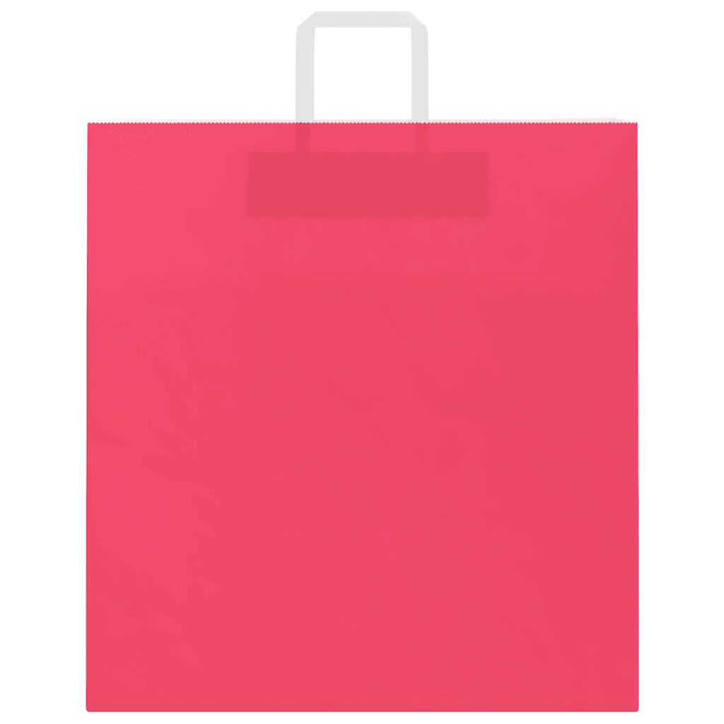 Paper Bags 250 pcs with Handles Pink 45x17x48 cm