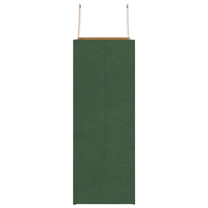 Paper Bags 50 pcs with Handles Green 32x17x44 cm