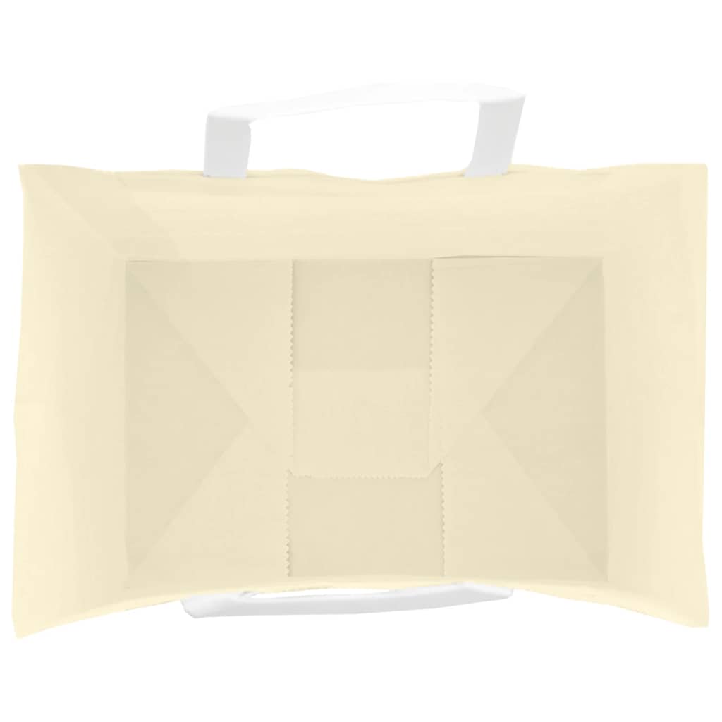 Paper Bags 250 pcs with Handles Yellow 32x22x24 cm