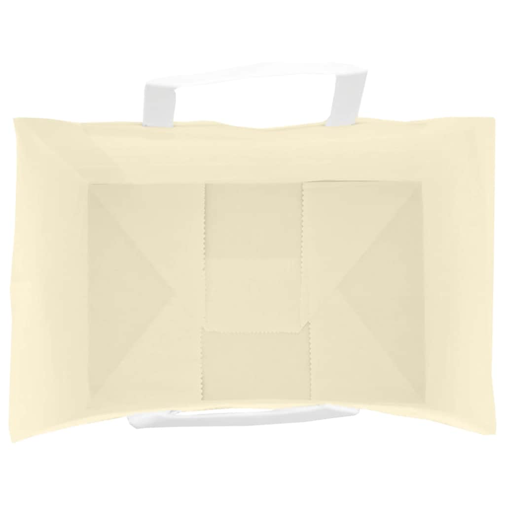 Paper Bags 250 pcs with Handles Yellow 32x22x28 cm