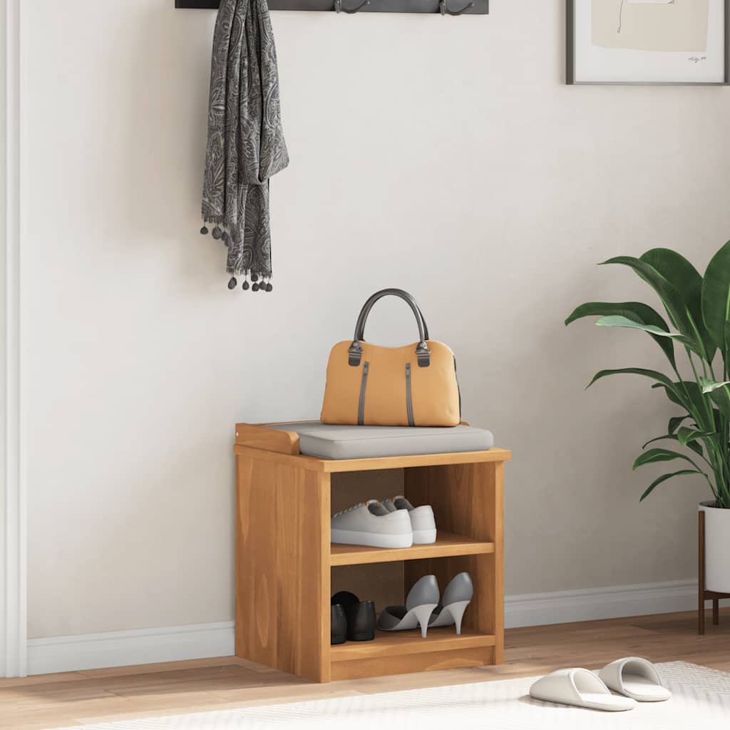 Hallway Bench "SANDNES" 45x40x50 cm Solid Wood Pine