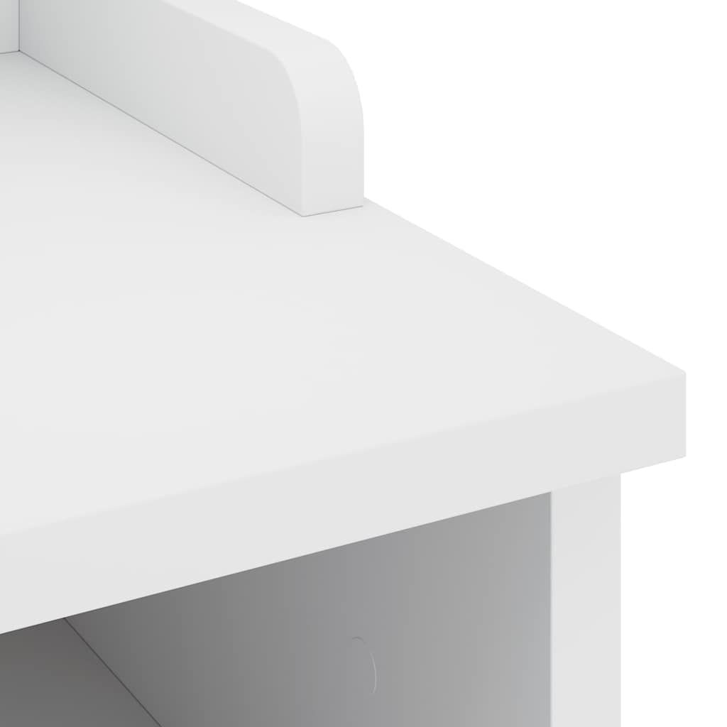 Hallway Bench "SANDNES" White 45x40x50 cm Solid Wood Pine
