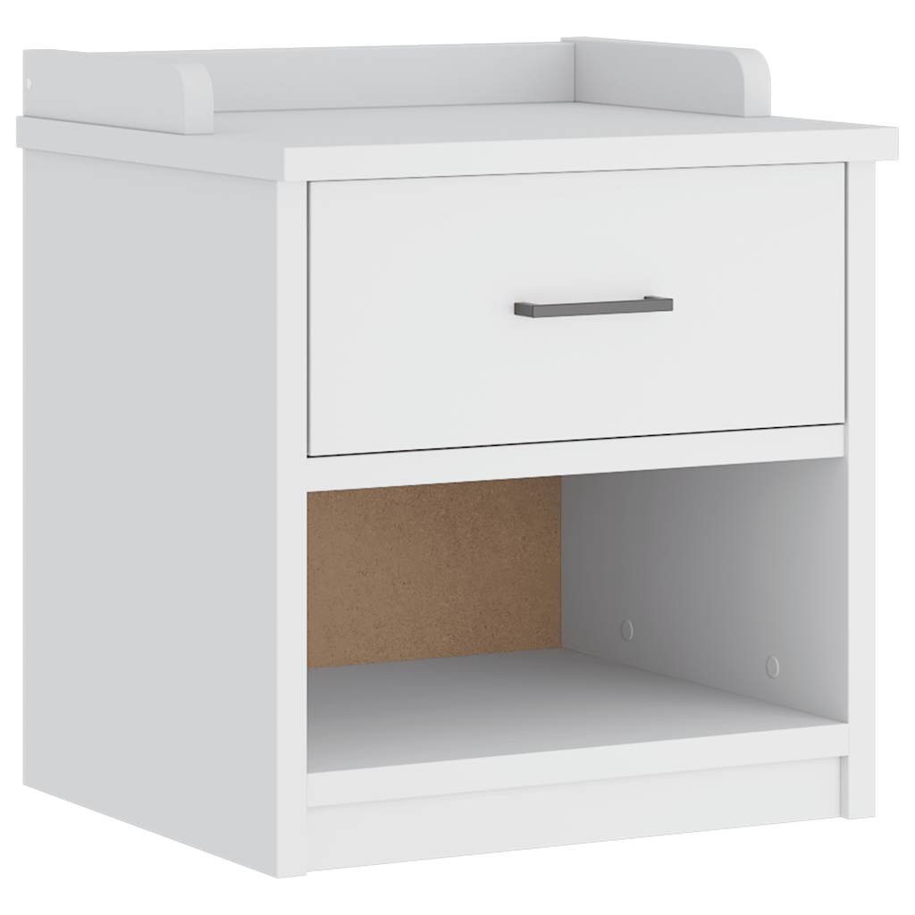 Hallway Bench SANDNES White 45x40x50 cm Solid Wood Pine