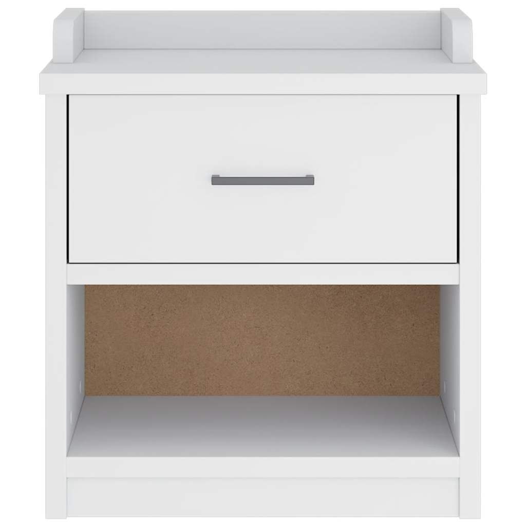 Hallway Bench SANDNES White 45x40x50 cm Solid Wood Pine
