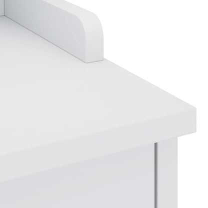 Hallway Bench SANDNES White 45x40x50 cm Solid Wood Pine