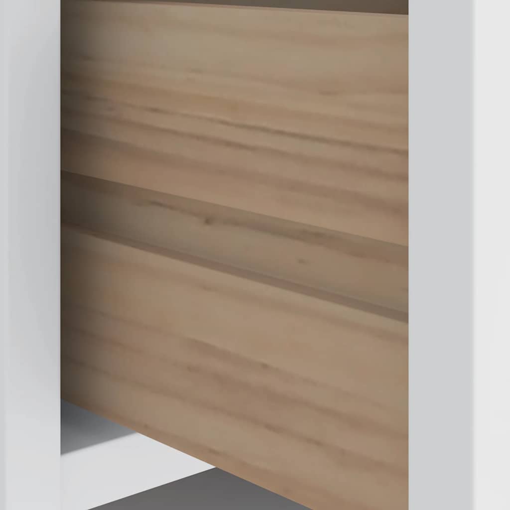 Hallway Bench SANDNES White 45x40x50 cm Solid Wood Pine
