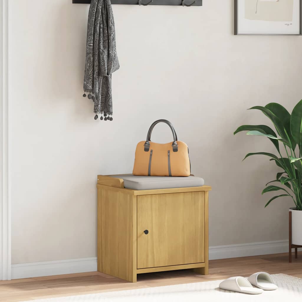 Hallway Bench SANDNES 45x40x50 cm Solid Wood Pine