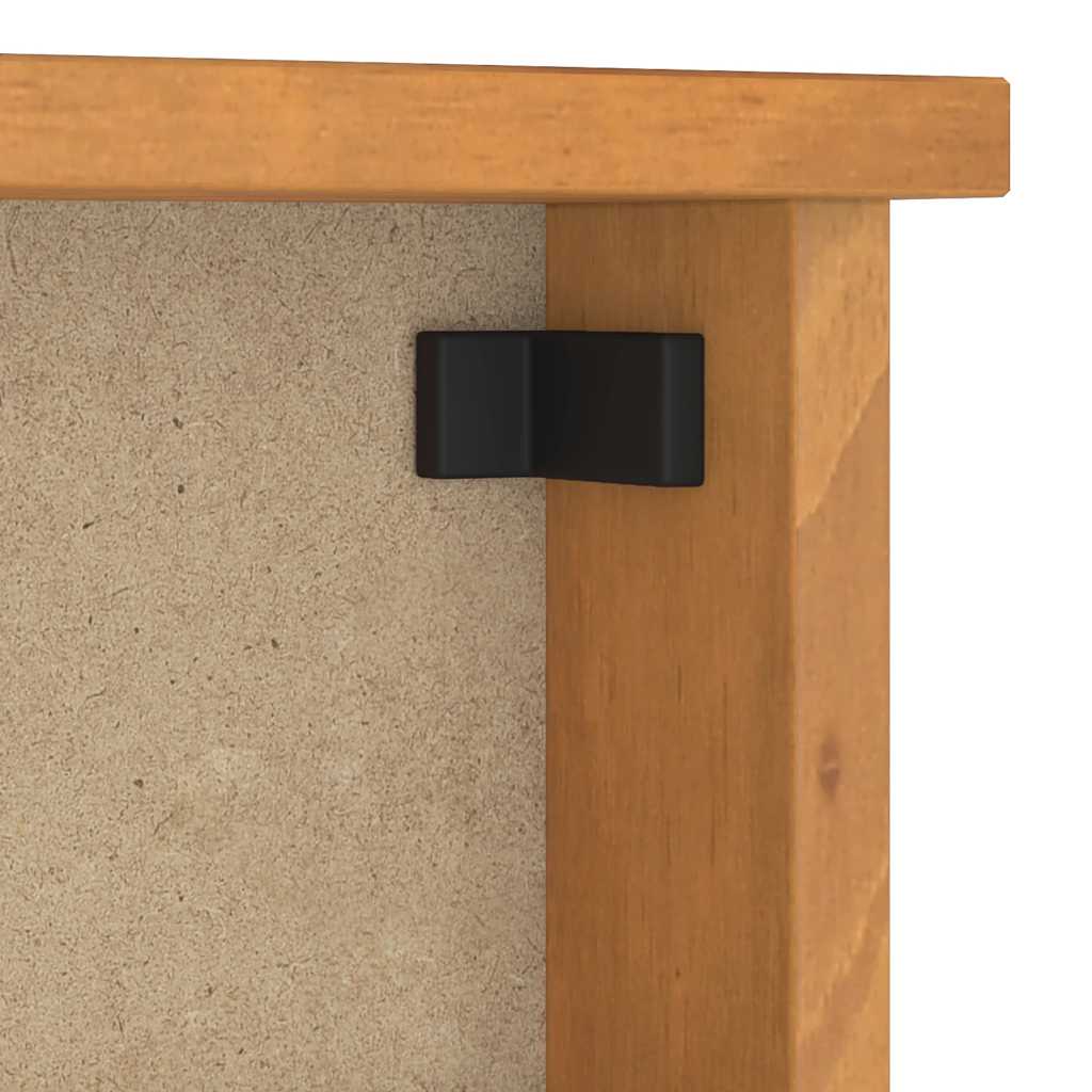 Wall-mounted Coat Rack SANDNES 45x12x35 cm Solid Wood Pine