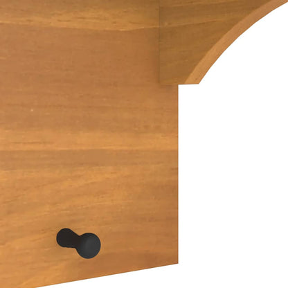 Wall-mounted Coat Rack SANDNES 43x30x42 cm Solid Wood Pine