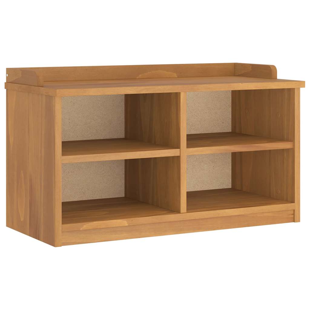 Hallway Bench SANDNES 87x40x50 cm Solid Wood Pine