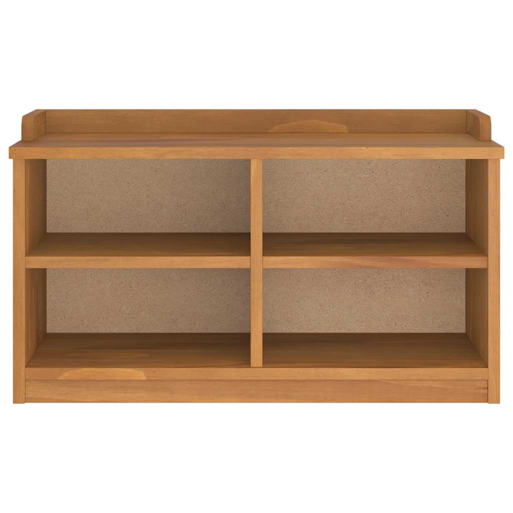 Hallway Bench SANDNES 87x40x50 cm Solid Wood Pine