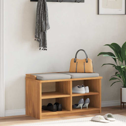 Hallway Bench SANDNES 87x40x50 cm Solid Wood Pine