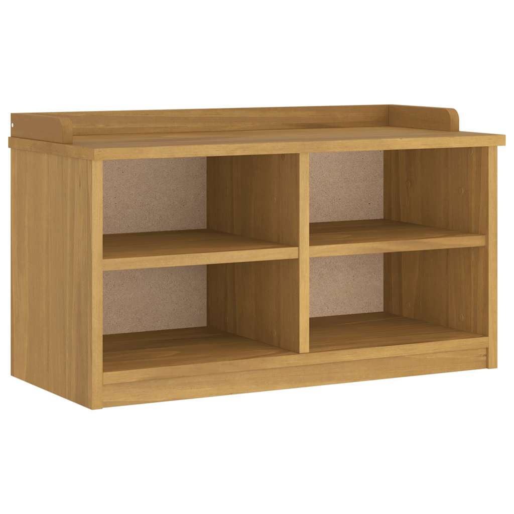Hallway Bench SANDNES 87x40x50 cm Solid Wood Pine