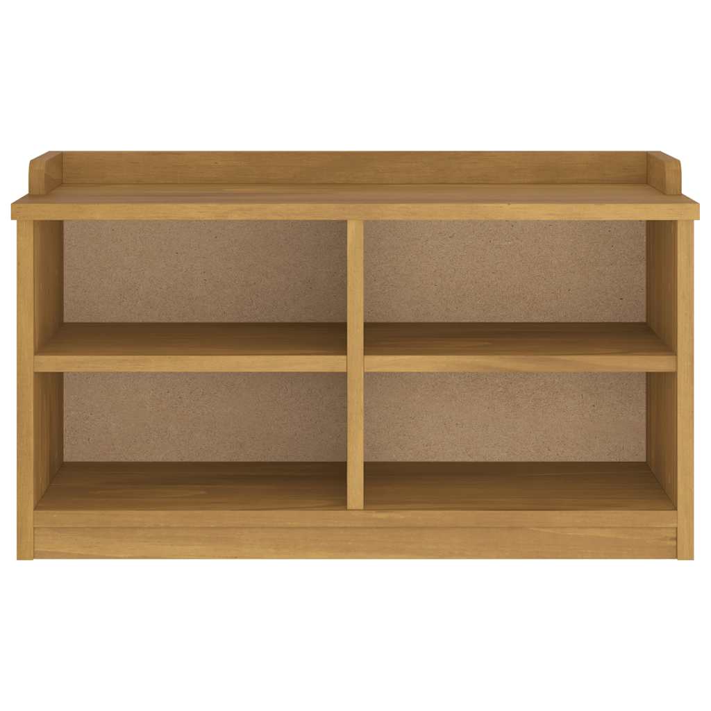 Hallway Bench SANDNES 87x40x50 cm Solid Wood Pine