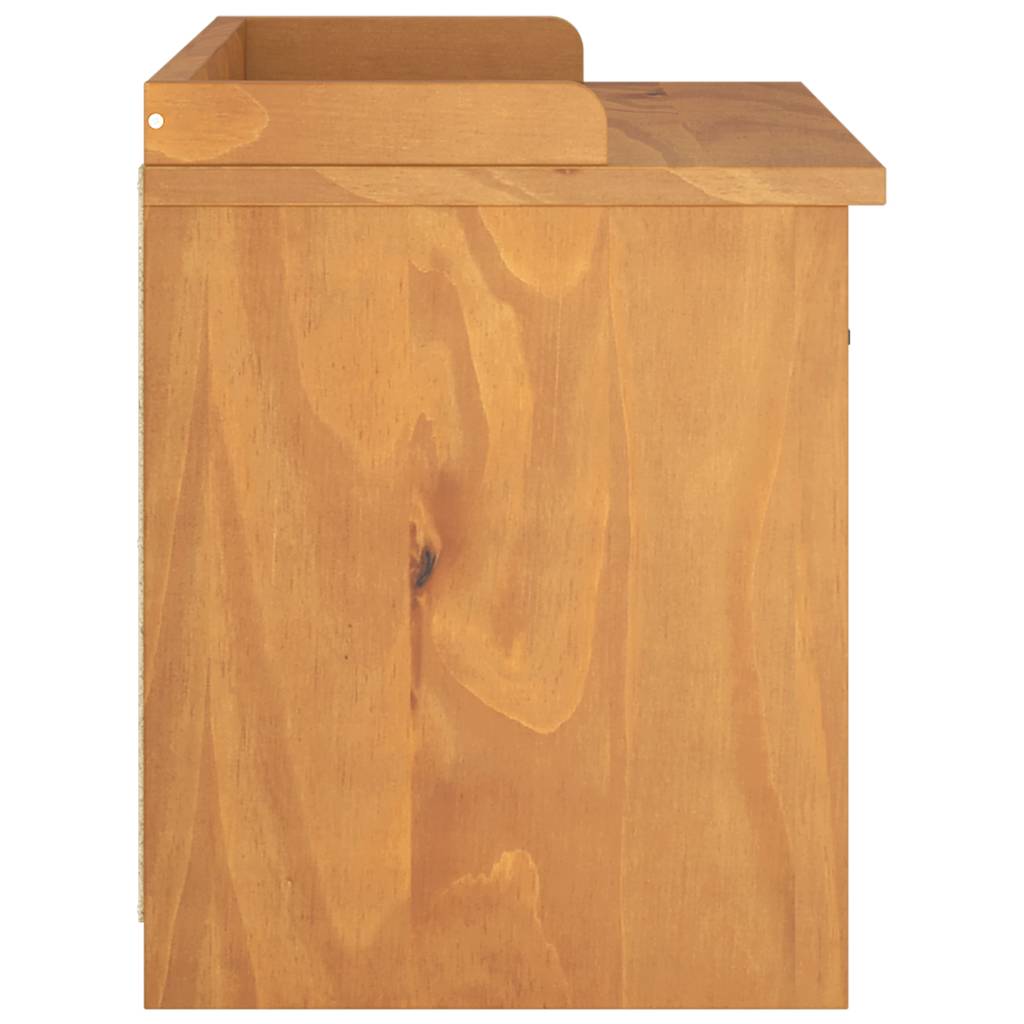Hallway Bench SANDNES 87x40x50 cm Solid Wood Pine