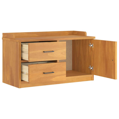 Hallway Bench SANDNES 87x40x50 cm Solid Wood Pine