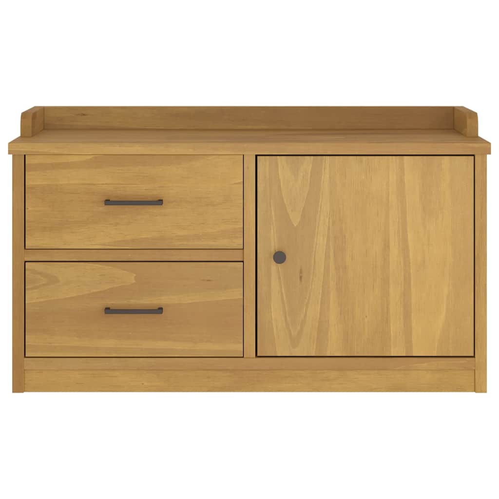 Hallway Bench SANDNES 87x40x50 cm Solid Wood Pine