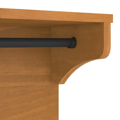 Wall-mounted Coat Rack SANDNES 87x30x42 cm Solid Wood Pine