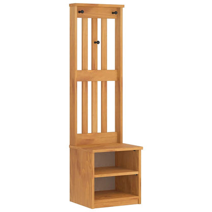 Hall Tree SANDNES 45x40x159.5 cm Solid Wood Pine