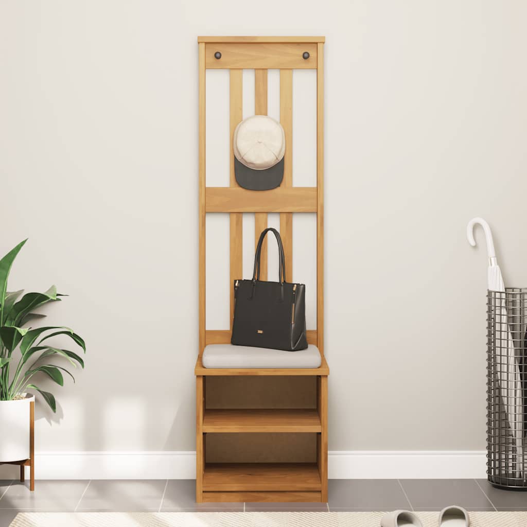 Hall Tree SANDNES 45x40x159.5 cm Solid Wood Pine
