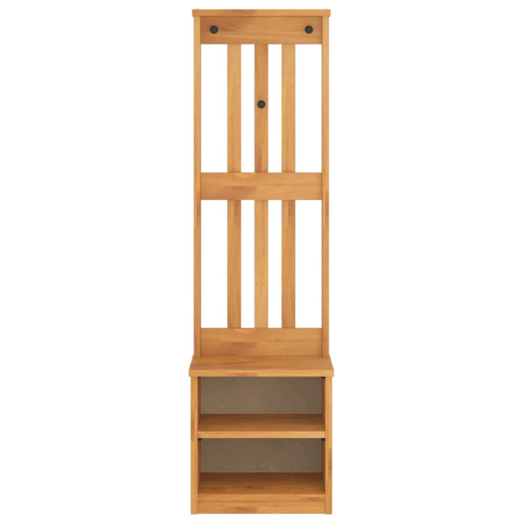 Hall Tree SANDNES 45x40x159.5 cm Solid Wood Pine