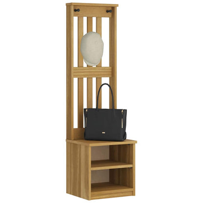 Hall Tree SANDNES 45x40x159.5 cm Solid Wood Pine