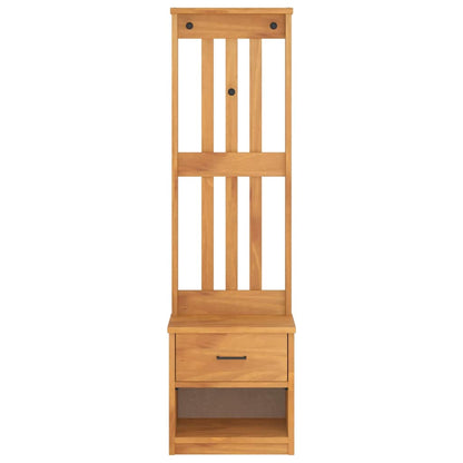 Hall Tree "SANDNES" 45x40x159,5 cm Solid Wood Pine
